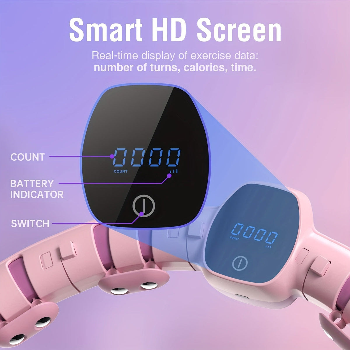 Smart Fitness Hoop with HD Counter Display-1